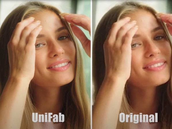 UniFab Video Enhancer の出力