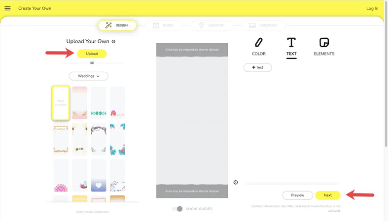 carregar filtros pré-desenhados