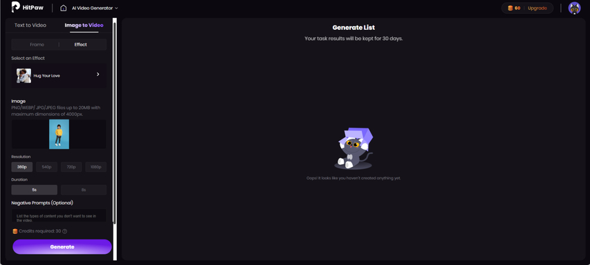 add-photo-and-apply-hug-your-love-effect-in-hitpaw