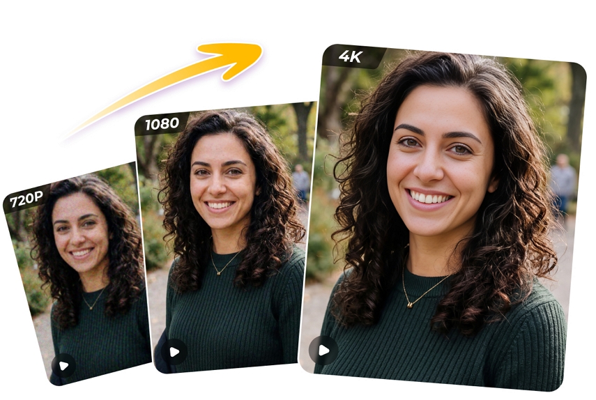 upscale 1080P video to 4K
