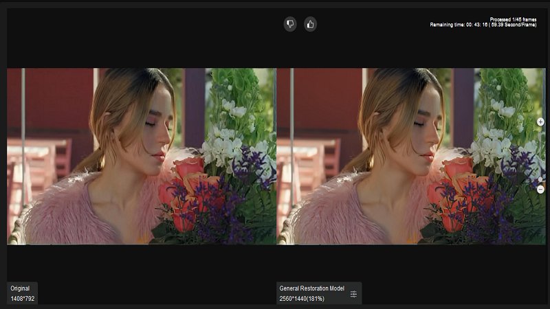 HitPaw VikPea export enhanced video in 1440p resolution