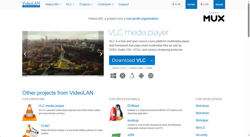 VLC Media Player for handling damaged video playback issues
