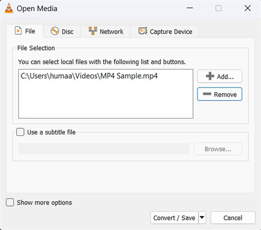 vlc repair mp4 by transcoding
