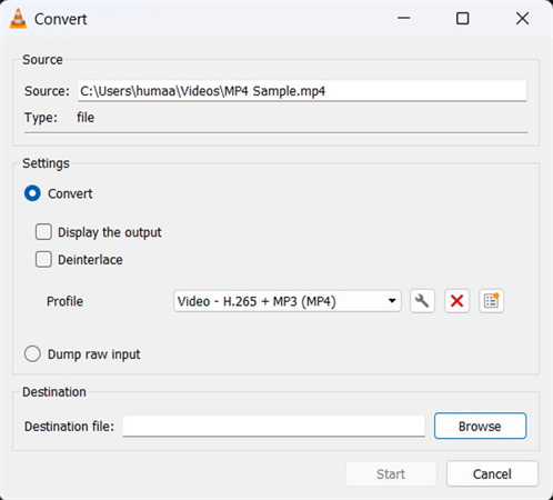 vlc repair mp4 by transcoding