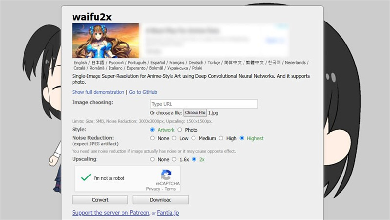 Waifu2x