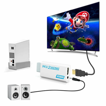  Wii to HDMI 1M(3.2FT) Cable Converter,1080P/ 720P Wii HDMI  Adapter Output Video Audio Wii HDMI Converter Supports All Wii Display  Modes, NTSC .Compatible with Wii, Wii U, HDTV : Video Games