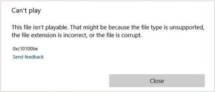 0xc10100be error