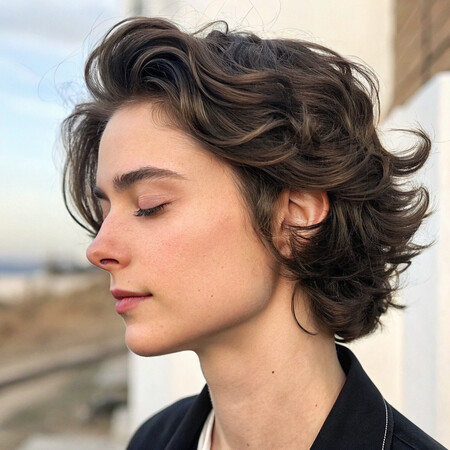 經典微捲狼尾頭