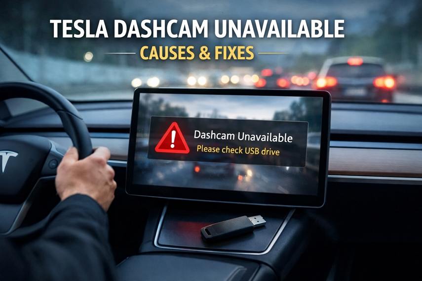 tesla dashcam 사용 불가 오류 수정
