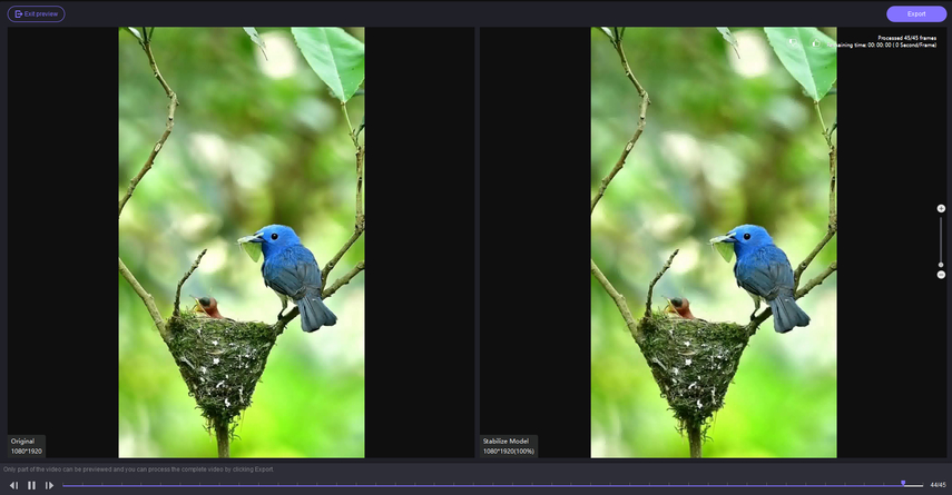 download video after artifacts removed