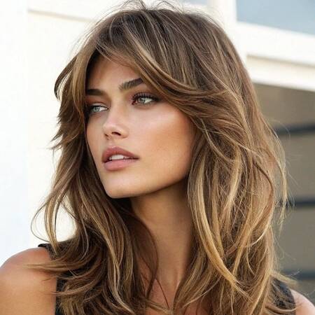 修飾臉型的長狼尾頭