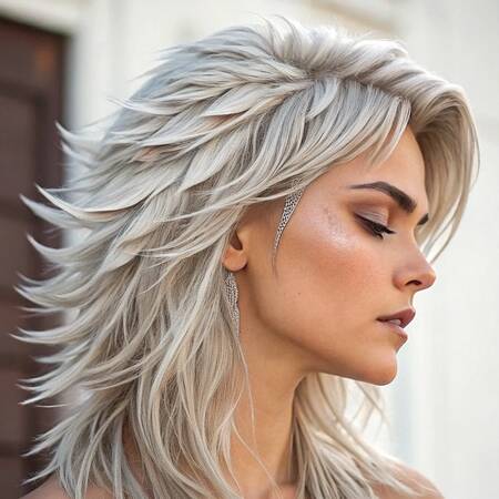 羽毛層狼尾頭裁