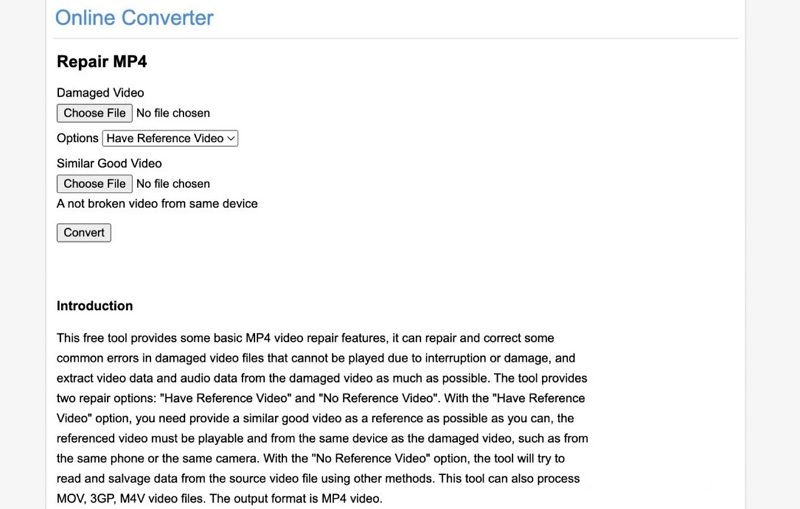 online converter repair mp4