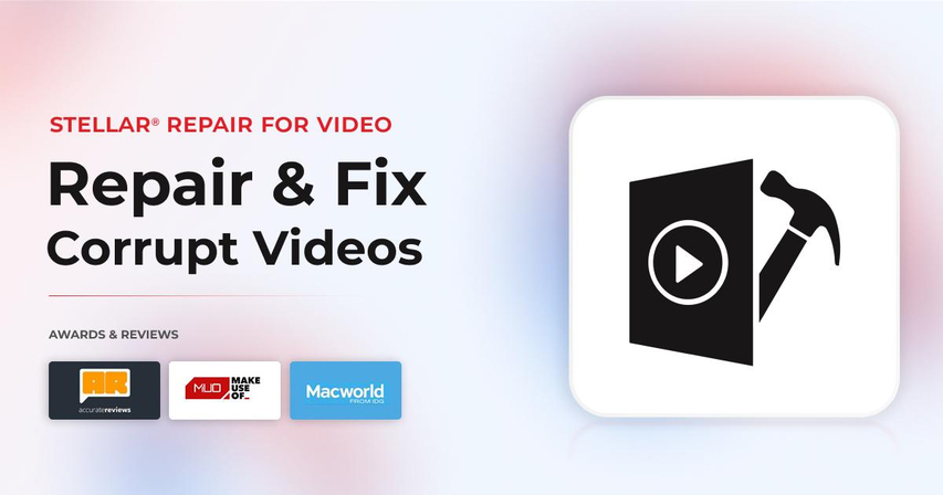 Stellar Repair for Video software interface