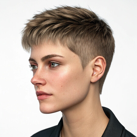 對稱修剪狼尾頭