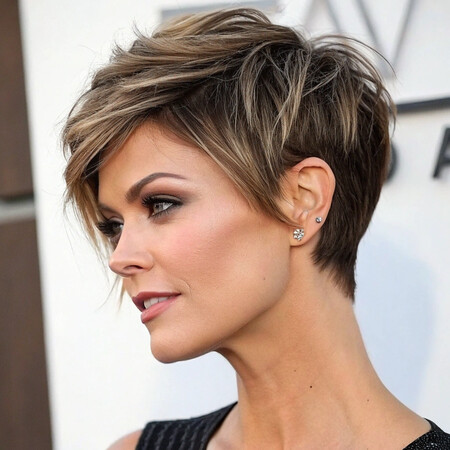 時尚短層次狼尾頭