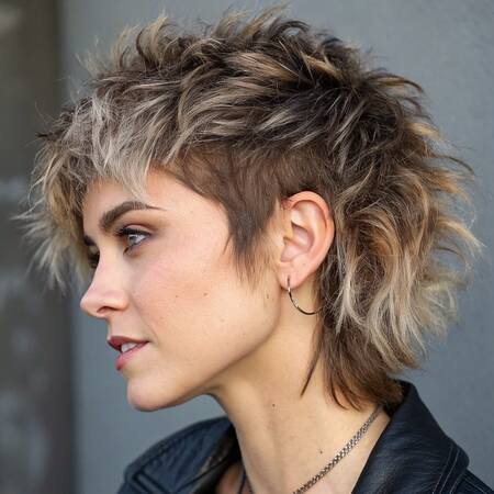 獨特紋理疊加染色狼切