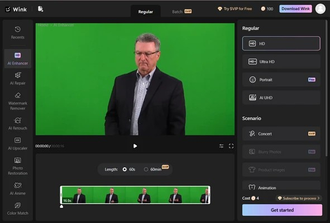 Wink KI-Video-Fixer Online-Tool – beschädigte Smartphone-Videos schnell im Browser reparieren