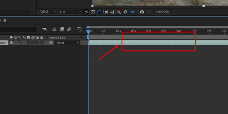 select footage in after effects