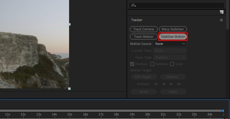 stabilize motion in after effects