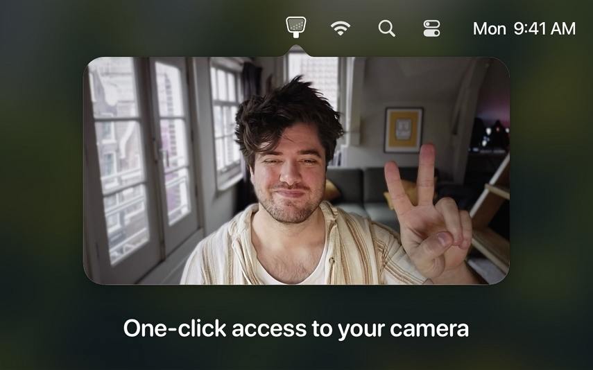 adjust mac camera with hand mirror