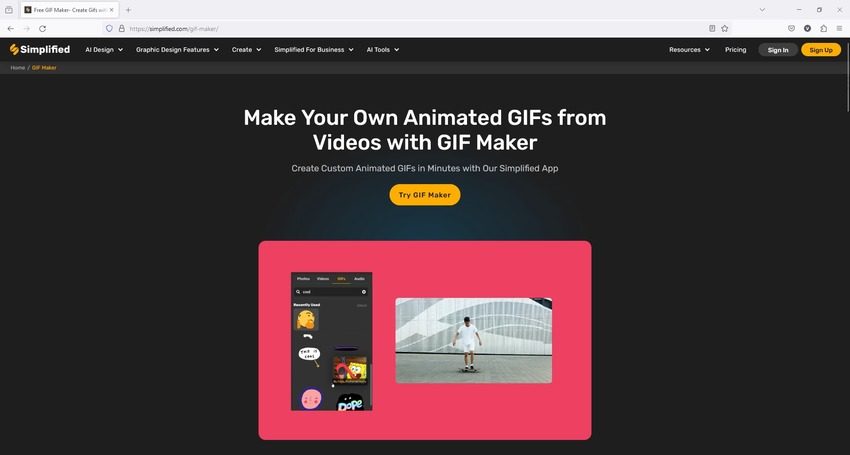 Video de GIF para el día de San Valentín de Simplified