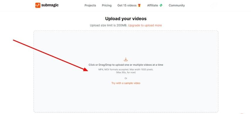 add video to submagic
