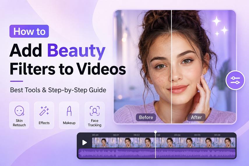 add beauty filters to video