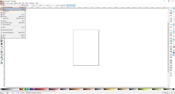 adicionar arquivo svg ao inkscape