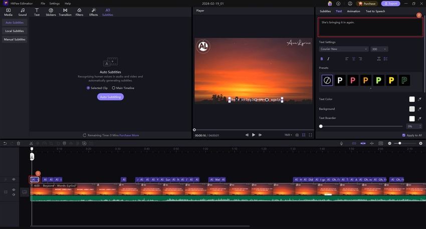 HitPaw Edimakor how to add subtitles downloaded movie