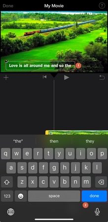 iMovie how do i add text to an imovie
