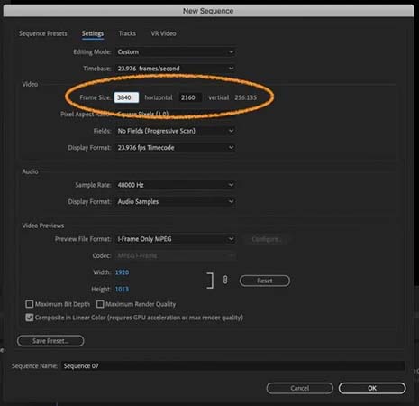 アジャストレジウス設定