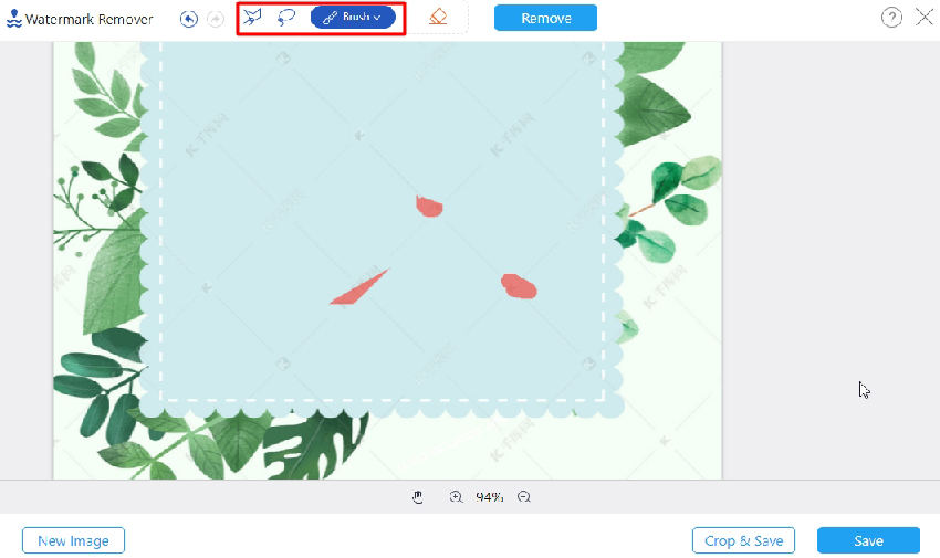 مزيل العلامة المائية أون لاين مجانًا aiseesoft