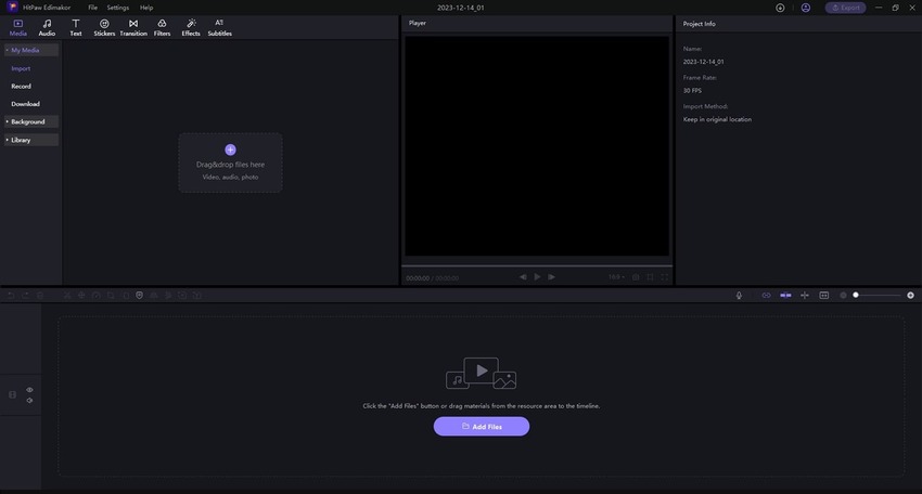 start project on edimakor