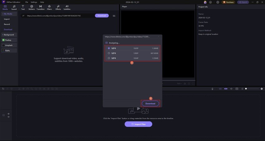HitPaw Edimakor tiktok subtitles generator