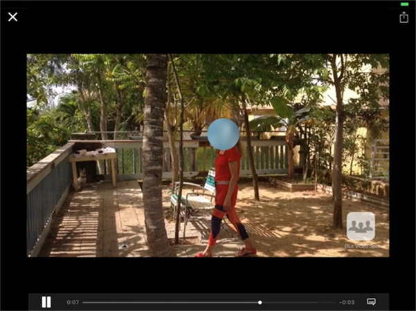 flouter arrière plan vidéo iphone avec blur video spot