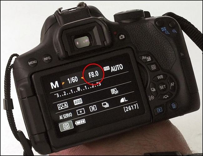 camera aperture settings for video