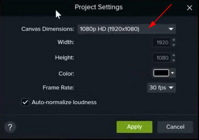 Camtasia Canva Dimensions