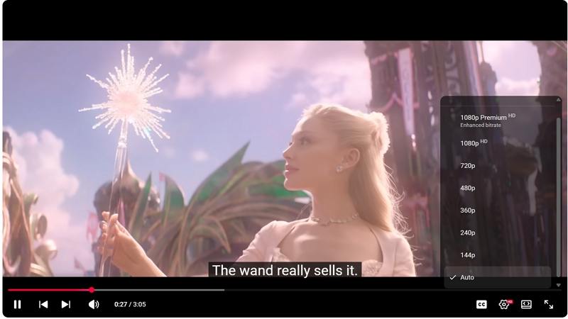 change video quality on youtube desktop