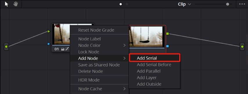 how to create a new node in davinci resolve