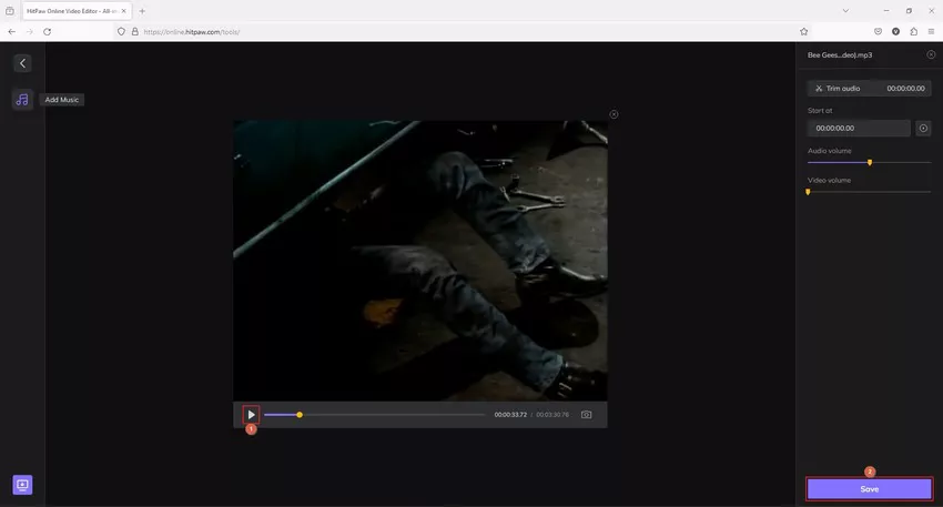 HitPaw Online Video Editor romantic video editing