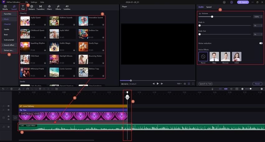 HitPaw Edimakor happy valentine day romantic video