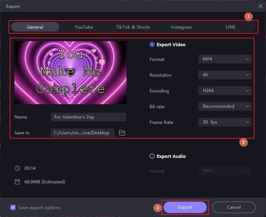 HitPaw Edimakor valentine day romantic video