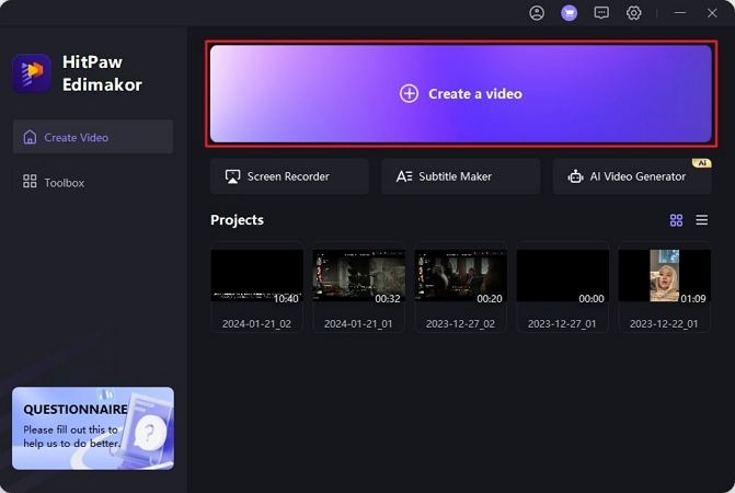execute video creation action