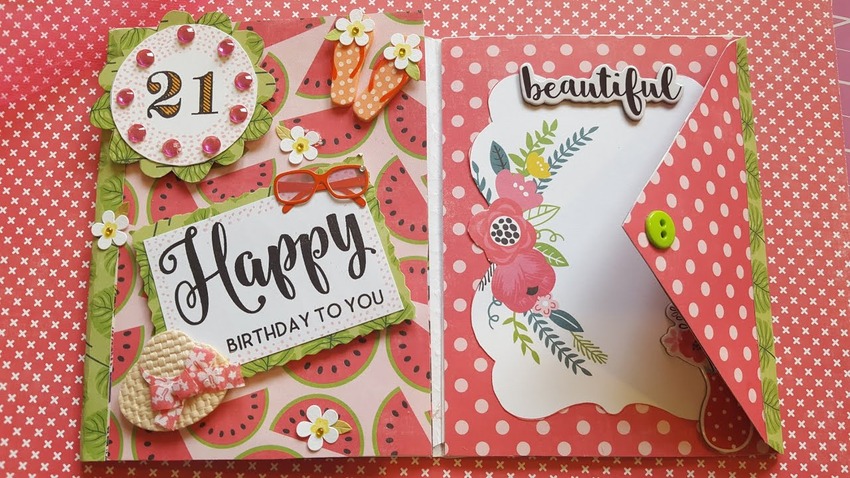 greeting card flipbook video