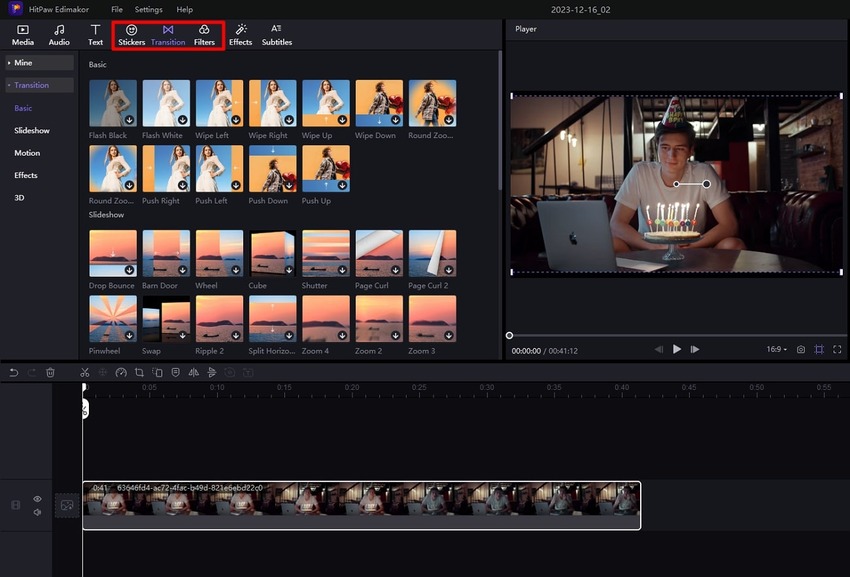 add video and make edits
