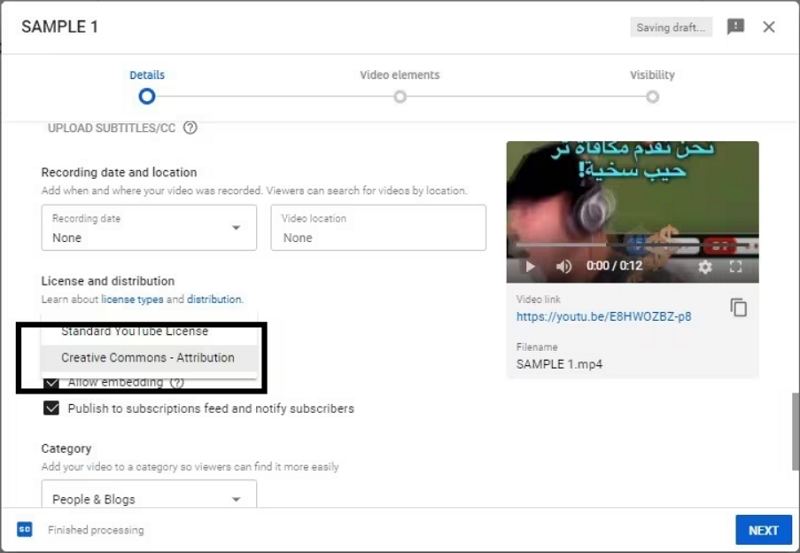 Video mit YouTube Creative Commons erstellen
