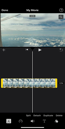 how to cut a video on iphone