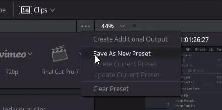 how to export davinci resolve 15 format