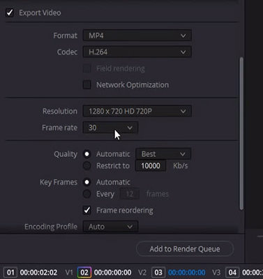 davinci resolve how to export video